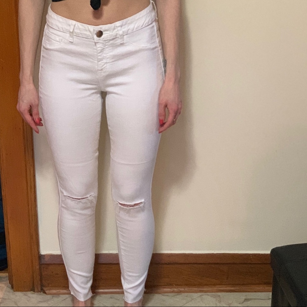 Refuge White Skinny Jeans